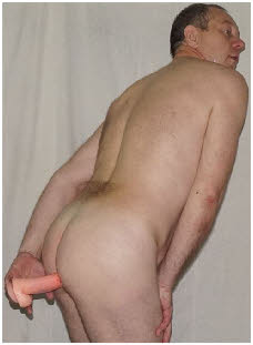 Russian loser Olega shoves a dildo into his anal hole Russian loser Olega shoves a dildo into his anal hole