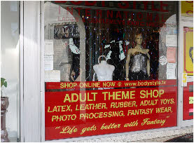 Scottish sex shop selling dildos and vibes