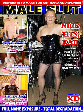 German faggot Kar Garbang exposed on the cove of Male Slut exposure magazine