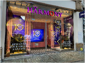 Modern sex shop Harmony on Oxford Street in central London