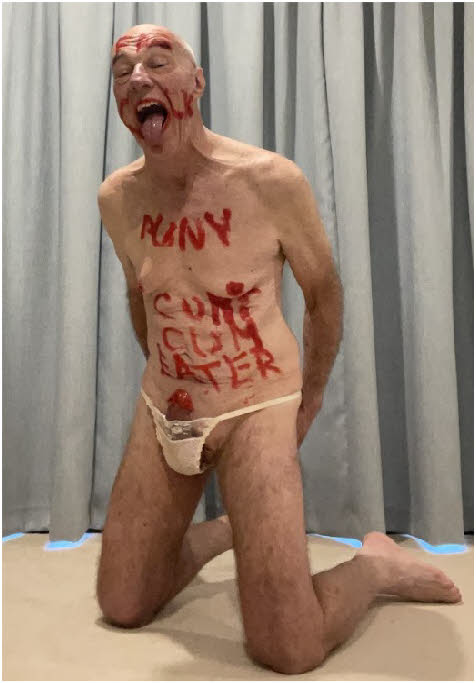 Just look at the fucking state of this pantie-wearing pervert