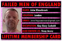 Male slut exposure ID card for lingerie fag John