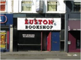Adult store near Euston Station