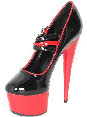 Six-inch stilettos