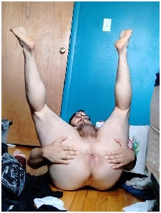 Spunk-hungry sissy loser Keith exposes his anal hole