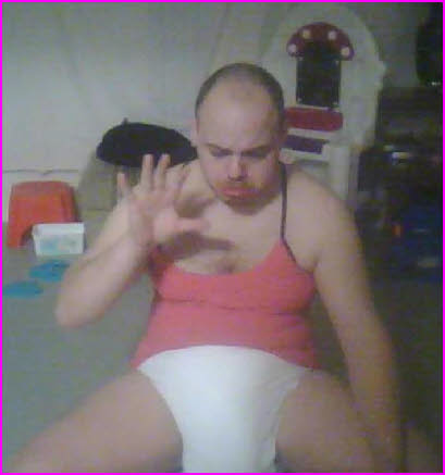 How did this diaper-wearing sissy baby girl get to be such a total loser?