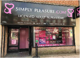 Simply Pleasure sex shop in Exeter